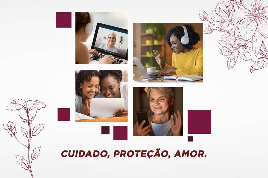 CUIDADO, PROTEÇÃO, AMOR.