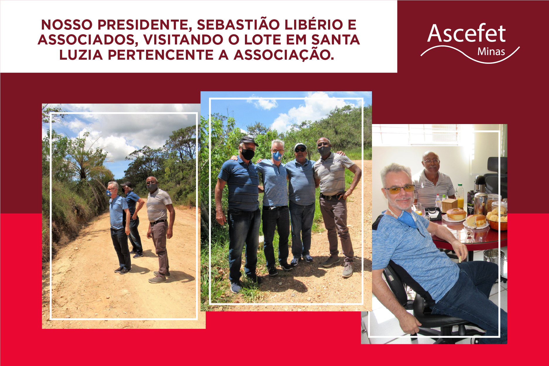 Visita ao lote da Associação em Santa Luzia