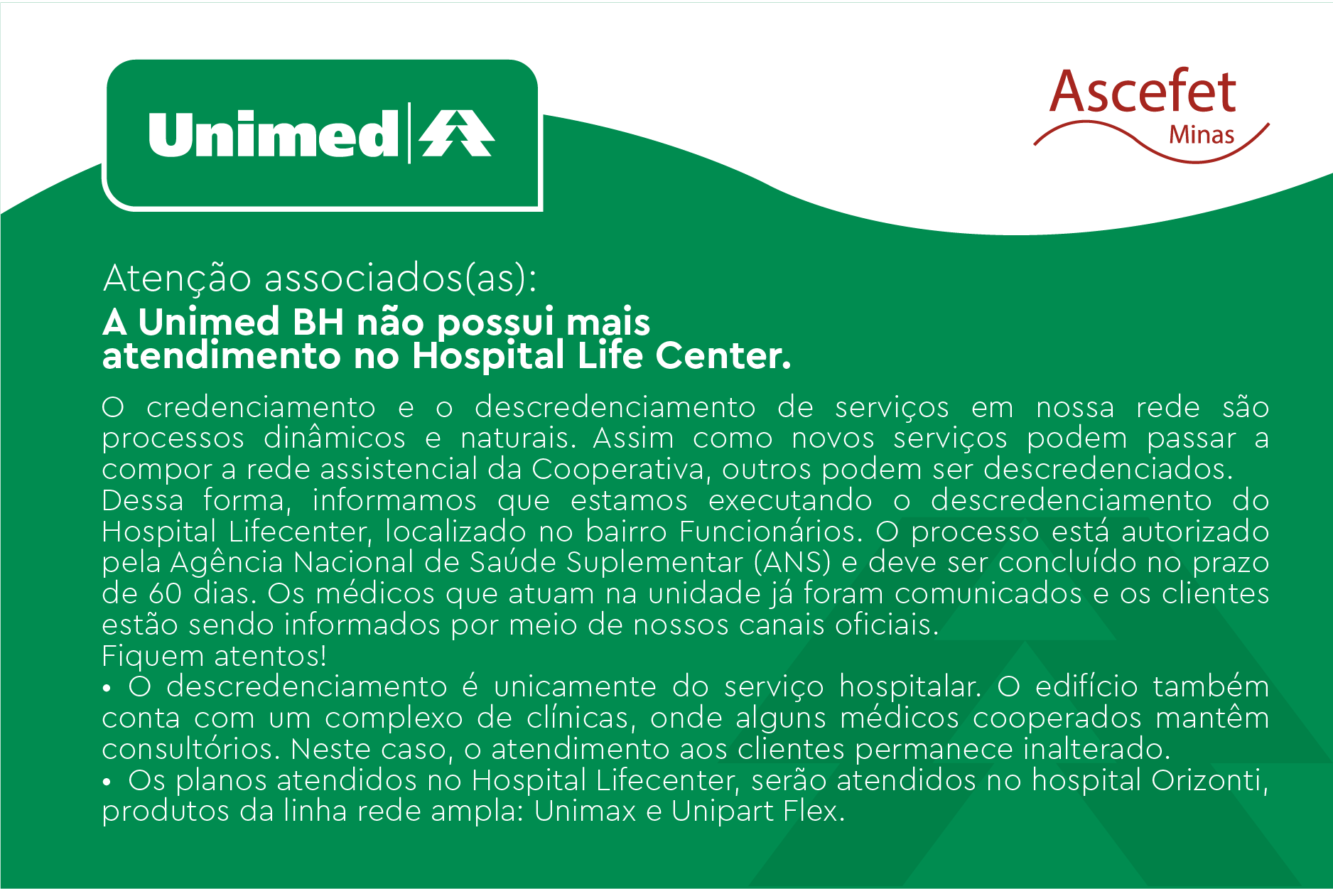 Descredenciamento Life Center