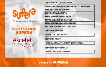 CONFIRA A LISTA DOS SORTEADOS DA SUPERA!