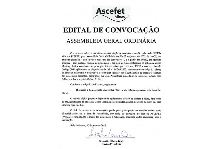 Edital de Convocação