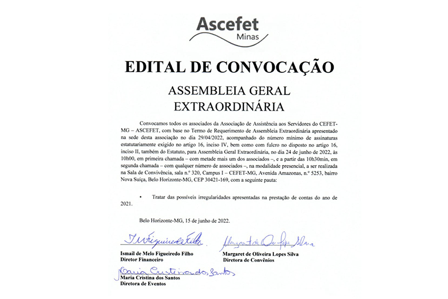 EDITAL DE CONVOCAÇÃO