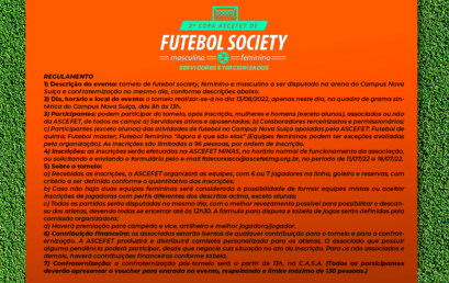 REGULAMENTO 2 COPA ASCEFET DE FUTEBOL SOCIETY