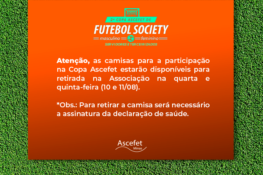 Retirada das camisas para a Copa Ascefet de Futebol Society