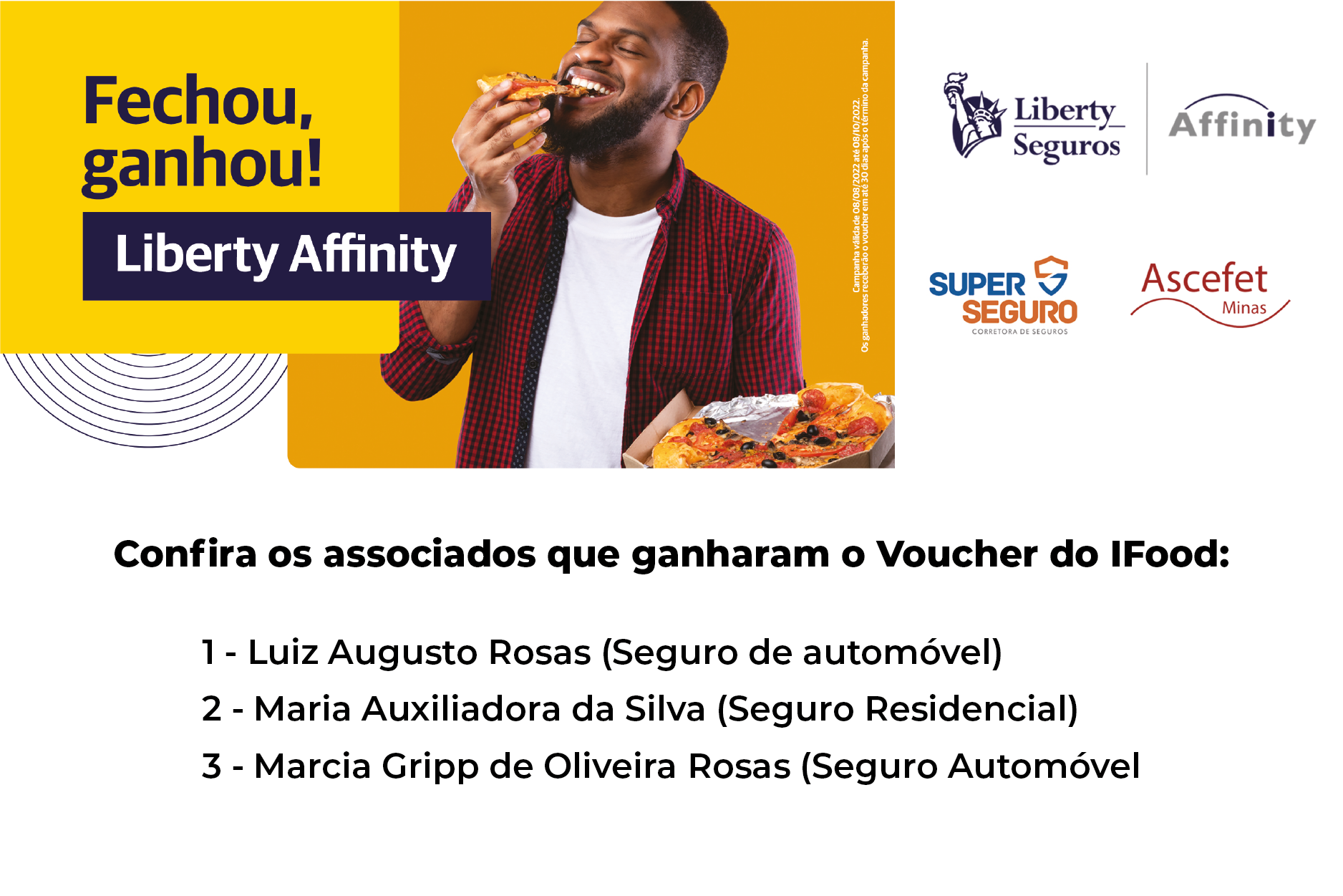 Resultado da promoção Liberty