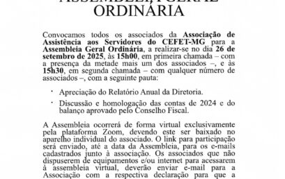Edital de Convocação: Assembleia Geral Ordinária